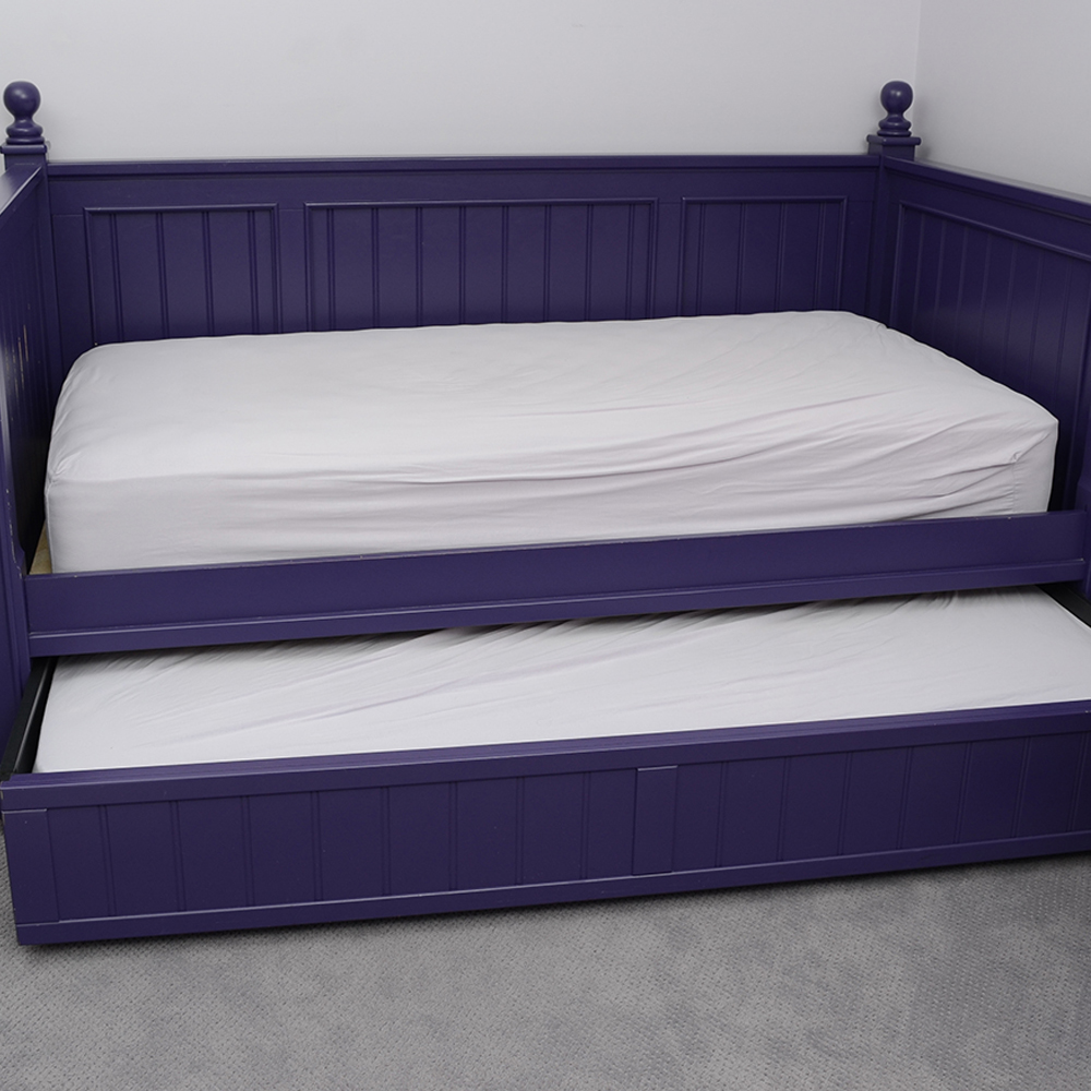 Purple Painted Trundle Bed EBTH